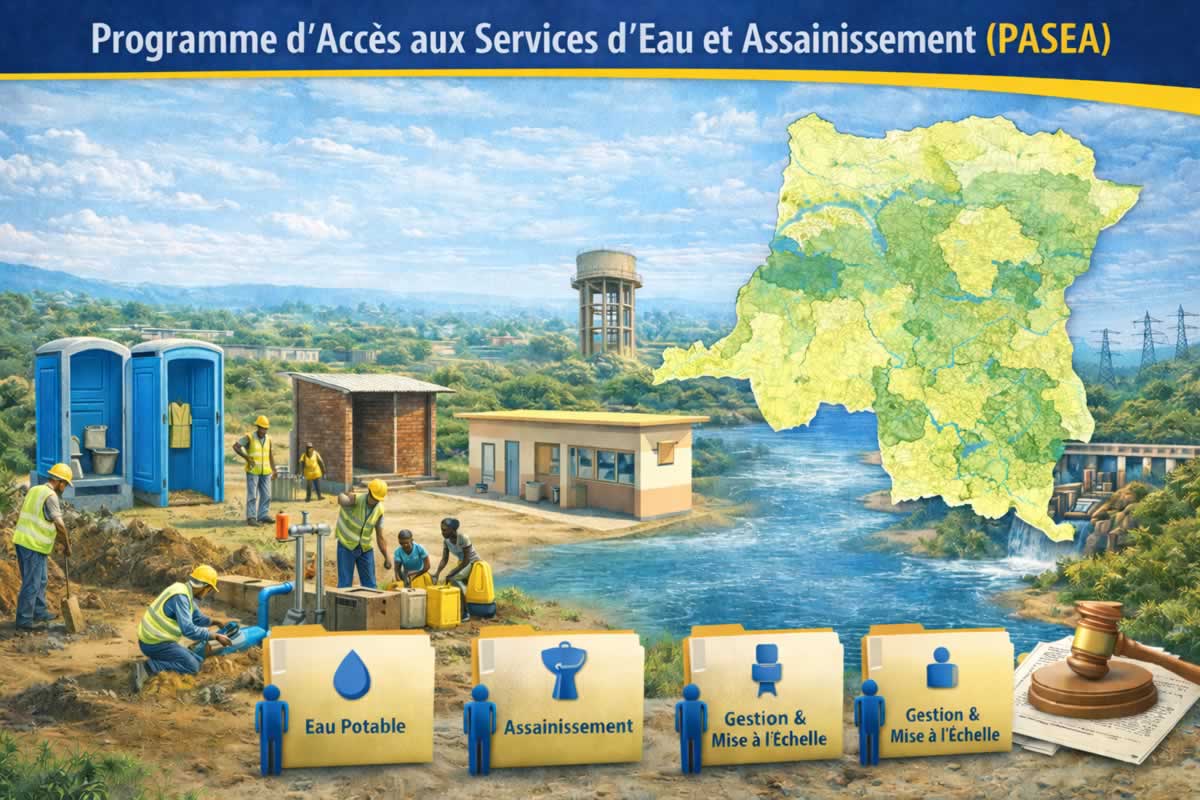 Le Programme d’Accès aux Services d’Eau et d’Assainissement en RDC (PASEA)